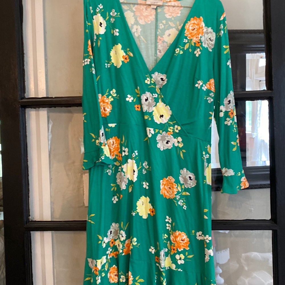 LOFT faux-wrap dress, size 8